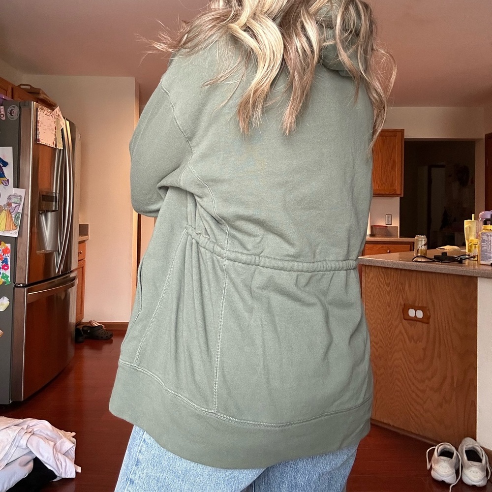 Fabletics Green Zip-Up Hoodie - Picture 2 of 2